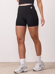 Gym King Black Contrast Shorts - Image 2 of 4