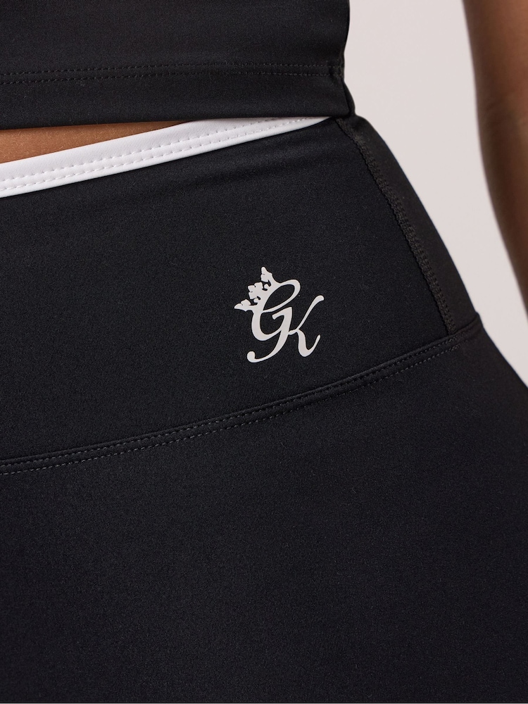 Gym King Black Contrast Shorts - Image 4 of 4