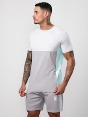Gym King Grey Contrast Panel T-Shirt - Image 2 of 4