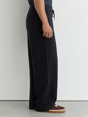 Reiss Navy Wirral Merino Wool-Blend Relaxed-Fit Joggers - Image 6 of 8