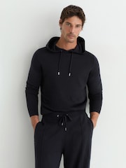Reiss Navy Wirral Merino Wool-Blend Relaxed-Fit Joggers - Image 7 of 8