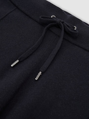 Reiss Navy Wirral Merino Wool-Blend Relaxed-Fit Joggers - Image 8 of 8