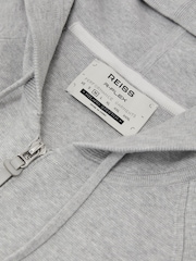 Reiss Manchester R-Flex Zip-Through Knitted Hoodie - תמונה 5 מתוך 10