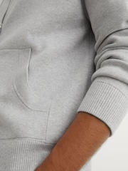Reiss Manchester R-Flex Zip-Through Knitted Hoodie - תמונה 8 מתוך 10