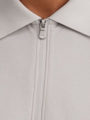 אפור רך - Reiss Vale R-Flex Half-Zip Polo Shirt - תמונה 6 מתוך 10