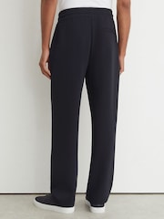 Reiss Navy Form Premium Interlock Straight-Leg Joggers - Image 5 of 6