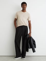 Reiss Stone Chad Cotton-Modal Crew-Neck Modern-Fit T-Shirt - Image 1 of 6