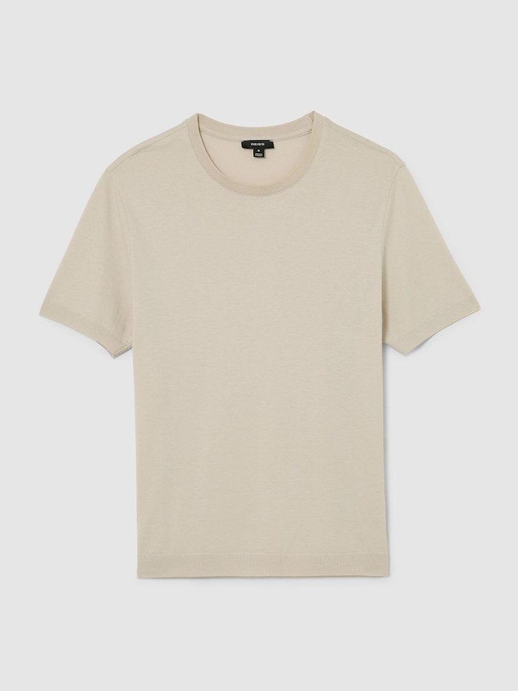Reiss Stone Chad Cotton-Modal Crew-Neck Modern-Fit T-Shirt - Image 2 of 6