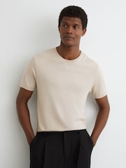 Reiss Stone Chad Cotton-Modal Crew-Neck Modern-Fit T-Shirt - Image 3 of 6
