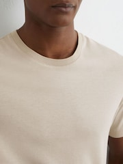 Reiss Stone Chad Cotton-Modal Crew-Neck Modern-Fit T-Shirt - Image 4 of 6
