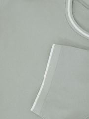 Reiss Light Sage Green Ainsley Air-Water Cotton Tipped Tailored-Fit T-Shirt - Image 5 of 5