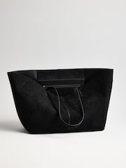 The Set Tote Bag Black Faux Suede - Image 5 of 5