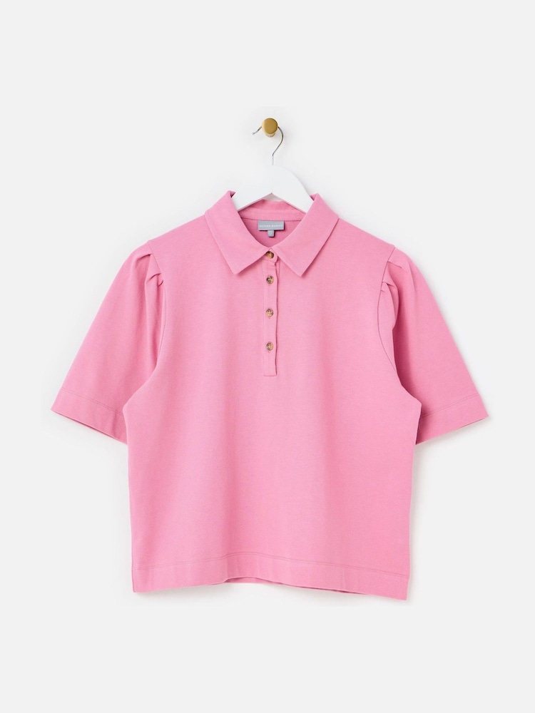 Oliver Bonas Collared Short Sleeve Polo Top - Image 1 of 7