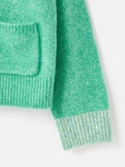 Oliver Bonas Green V-Neck Knitted Cardigan - Image 7 of 8