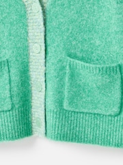 Oliver Bonas Green V-Neck Knitted Cardigan - Image 8 of 8