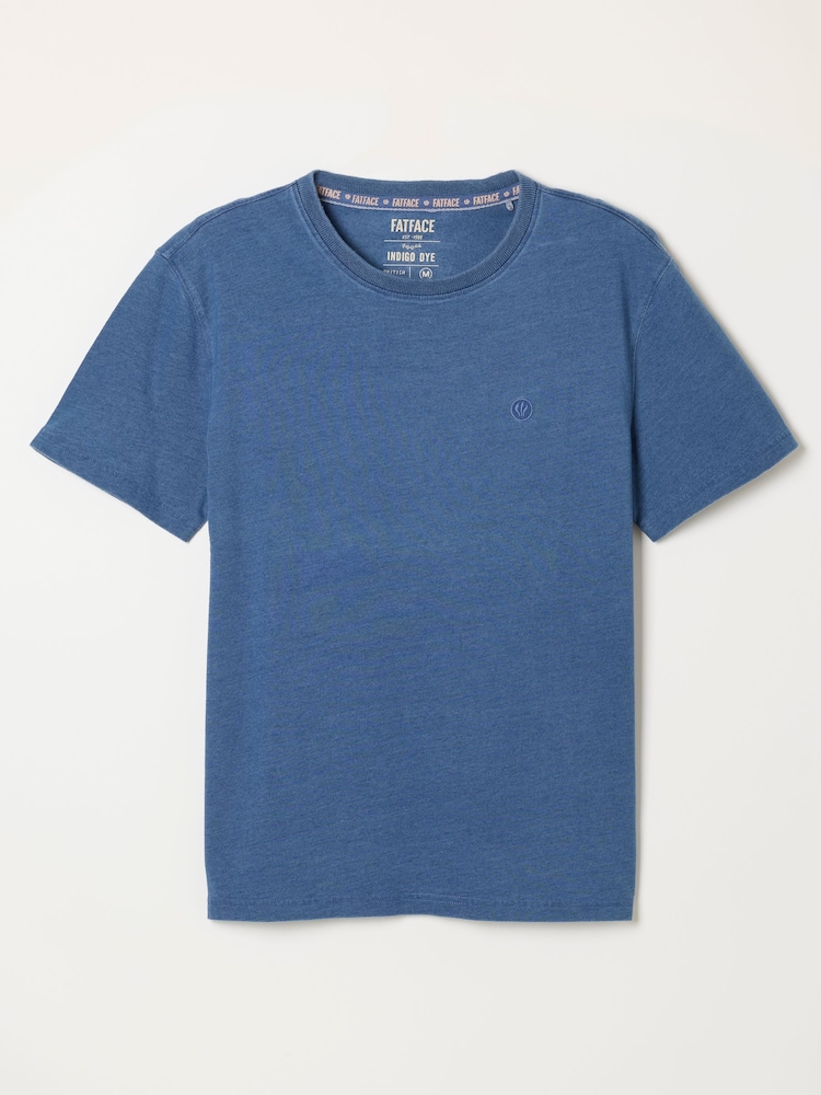 FatFace Lulworth Indigo Blue T-Shirt - Image 6 of 6 FatFace Lulworth Indigo Blue T-Shirt - Image 6 of 6