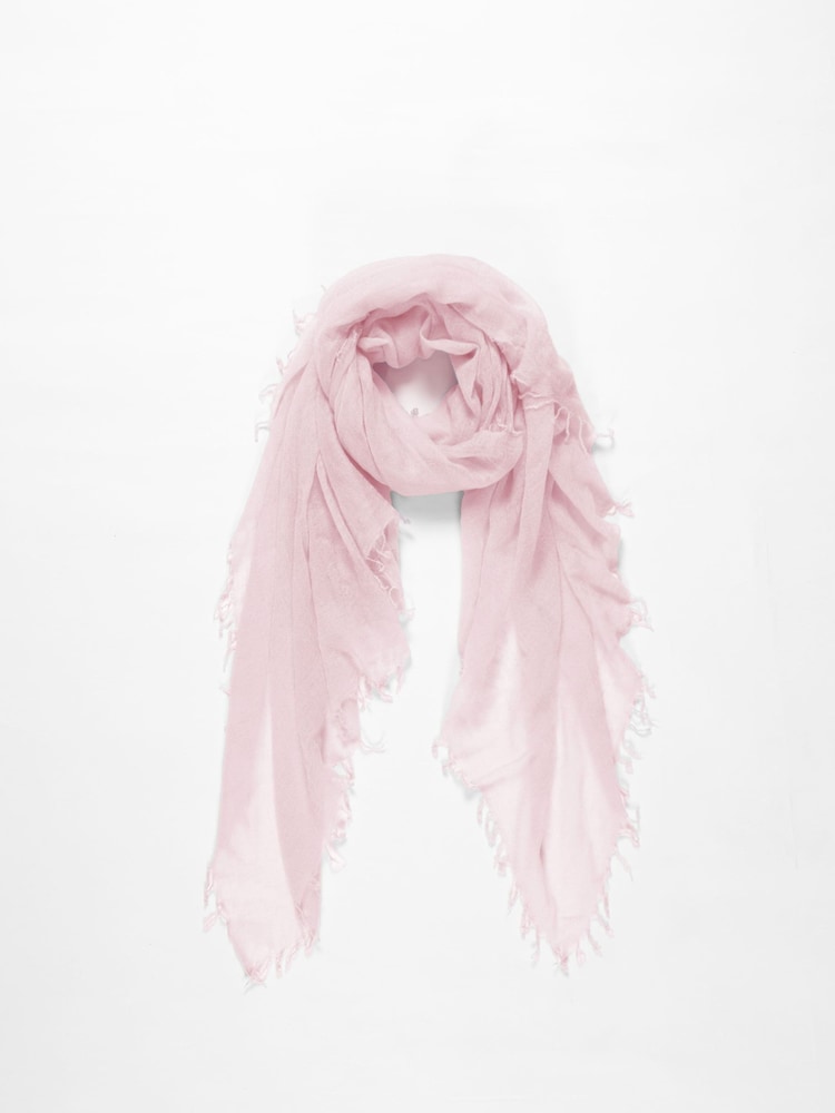 Pure Collection Pink Ultrafine Cashmere Lightweight Scarf - Image 1 of 3