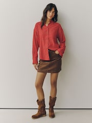 Червона перевірка - Flannel Long Sleeve Shirt - Image 2 of 8