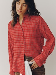 Червона перевірка - Flannel Long Sleeve Shirt - Image 3 of 8