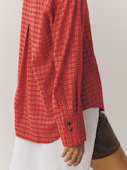 Червона перевірка - Flannel Long Sleeve Shirt - Image 5 of 8