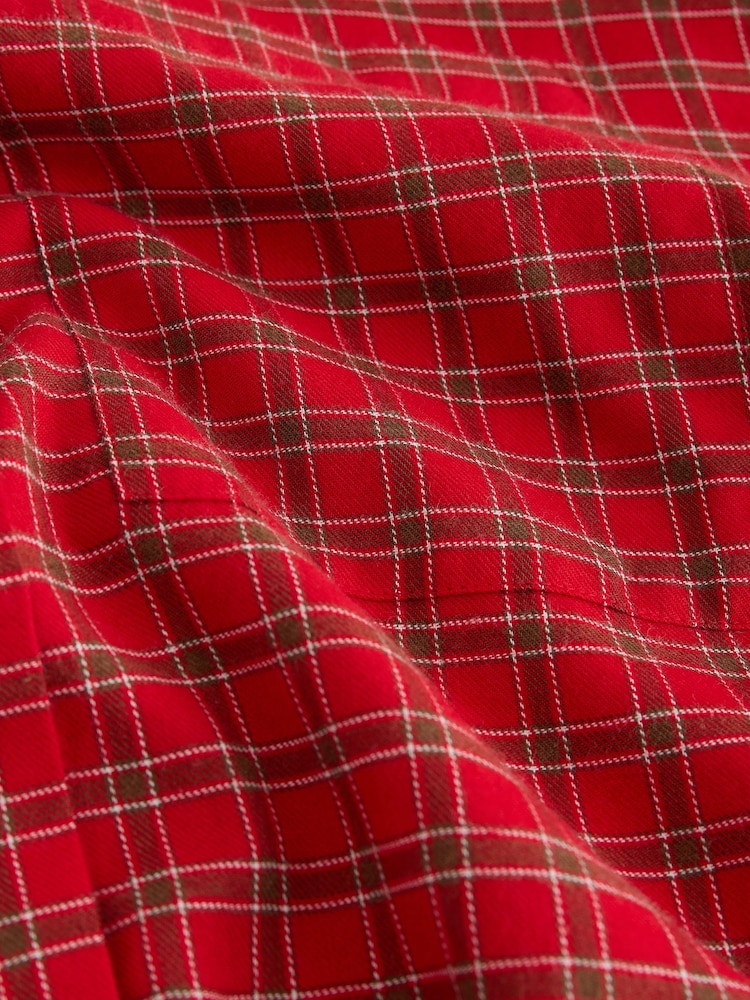 Червона перевірка - Flannel Long Sleeve Shirt - Image 8 of 8