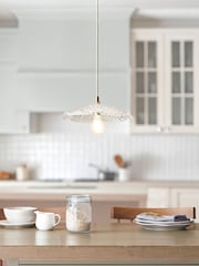 Gallery Home Clear Glass Orchid 1 Pendant Light - Image 1 of 5