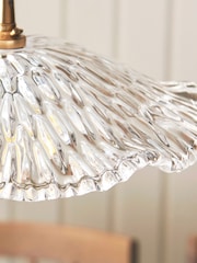 Gallery Home Clear Glass Orchid 1 Pendant Light - Image 2 of 5