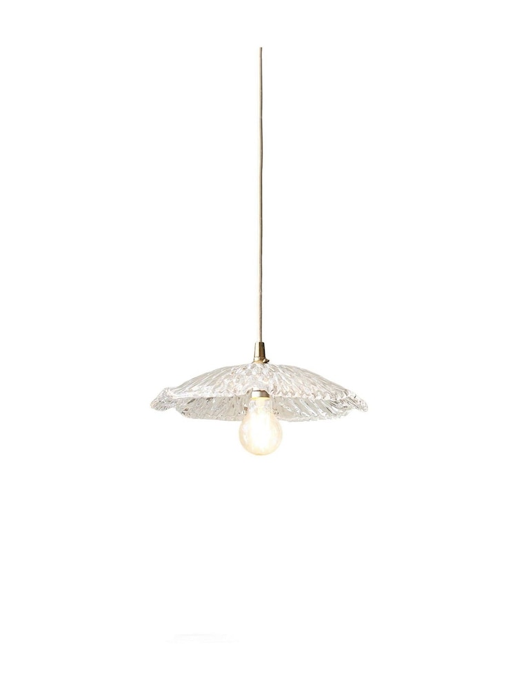Gallery Home Clear Glass Orchid 1 Pendant Light - Image 5 of 5