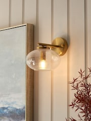 Gallery Home Warm Brass Jace Wall Light - Image 1 of 2