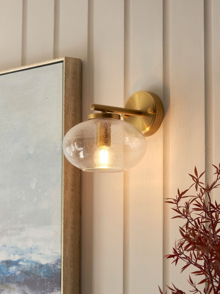 Gallery Home Warm Brass Jace Wall Light - Image 1 of 2