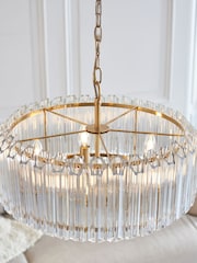 Gallery Home Aged Brass Valera 5 Pendant Light - Image 2 of 6