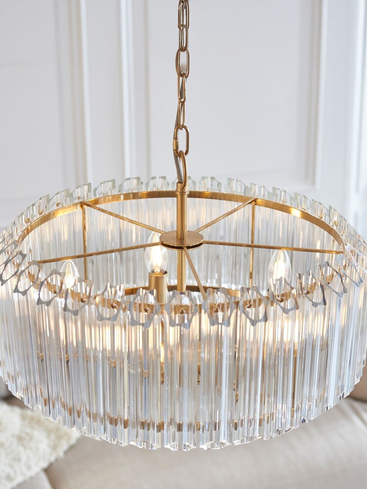 Gallery Home Aged Brass Valera 5 Pendant Light - Image 2 of 6 Gallery Home Aged Brass Valera 5 Pendant Light - Image 2 of 6