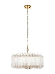 Gallery Home Aged Brass Valera 5 Pendant Light - Image 5 of 6