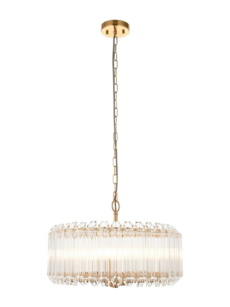 Gallery Home Aged Brass Valera 5 Pendant Light - Image 6 of 6 Gallery Home Aged Brass Valera 5 Pendant Light - Image 6 of 6