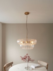 Gallery Home Aged Brass Montclair 6 Pendant Light - Image 1 of 5