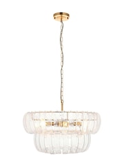 Gallery Home Aged Brass Montclair 6 Pendant Light - Image 5 of 5