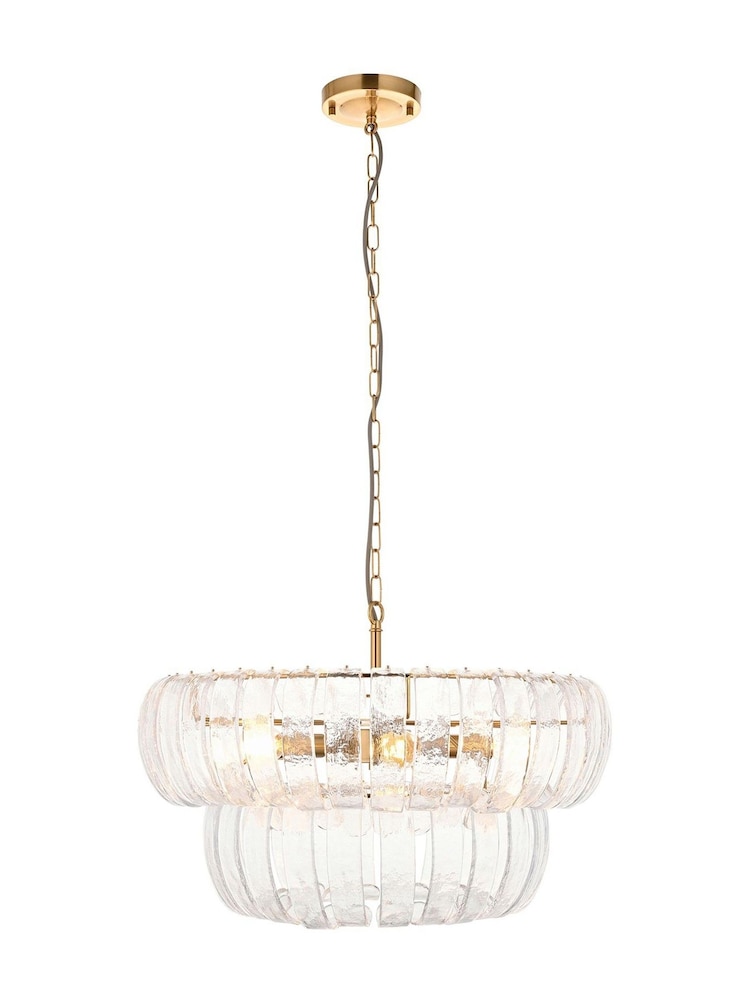 Gallery Home Aged Brass Montclair 6 Pendant Light - Image 5 of 5