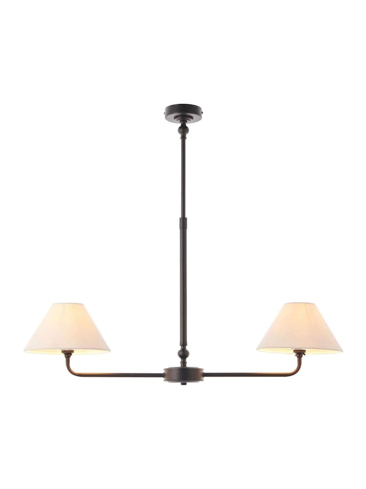 Gallery Home Matt Black Lina 2 Pendant Light - Image 5 of 5