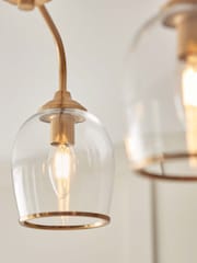 Gallery Home Aged Brass Ashton Ceiling Light - Image 3 of 5