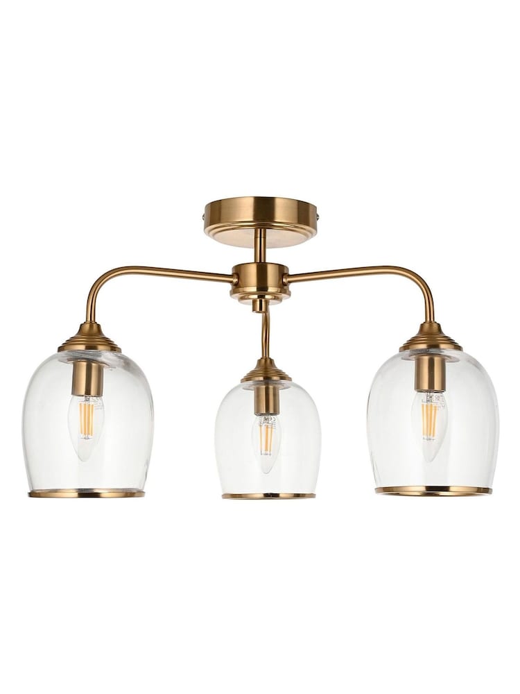 Gallery Home Aged Brass Ashton Ceiling Light - Image 5 of 5