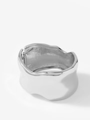 Mint Velvet Silver Tone Clean Wave Bangle - Image 2 of 5