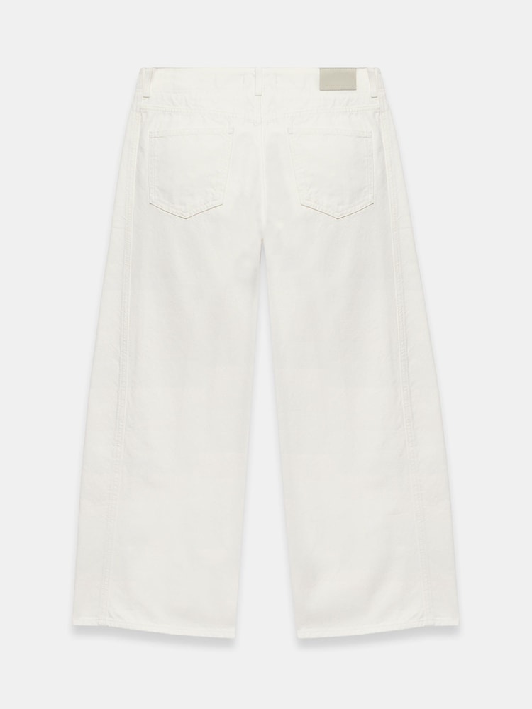 Mint Velvet White Relaxed Seam Detail Wide Jeans - Image 7 of 7 Mint Velvet White Relaxed Seam Detail Wide Jeans - Image 7 of 7