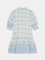 Mint Velvet Blue Floral Print Mini Dress - Image 8 of 8