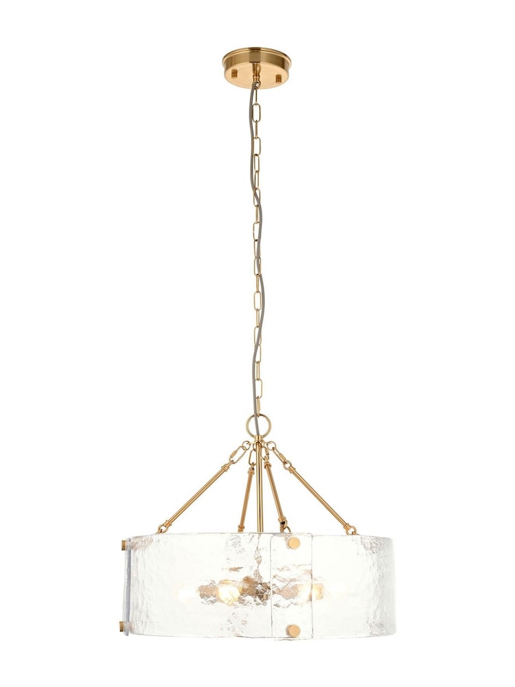 Gallery Home Aged Brass Keaton 6 Pendant Light - Image 5 of 5 Gallery Home Aged Brass Keaton 6 Pendant Light - Image 5 of 5