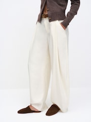 খাকি সবুজ সোয়েড - The Set Premium Backless Slip On Mules - 4এর মধ্যে 3 ছবি