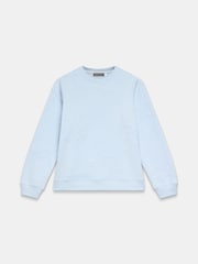 Mint Velvet Blue Cotton Blend Embroidered Sweatshirt - Image 6 of 7