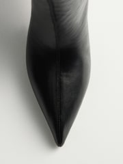 The Set Premium Back Pull On Knee High Boots Black - Image 3 of 4