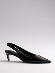The Set Slingback Point Toe Heels Black - Image 1 of 7