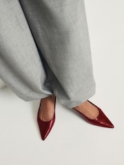 The Set Slingback Point Toe Heels Red - Image 4 of 8