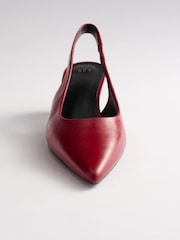 The Set Slingback Point Toe Heels Red - Image 8 of 8